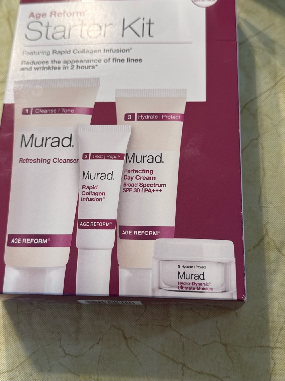 Murad Women Skincare Moisturizer Kit - White and Deep Pink Packaging